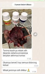 Jual obat aborsi penggugur kandungan